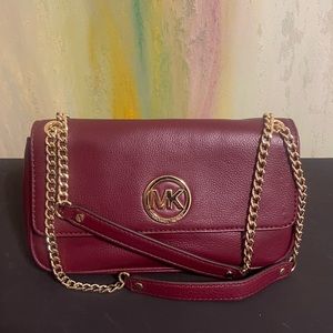 Michael Kors Burgundy leather bag